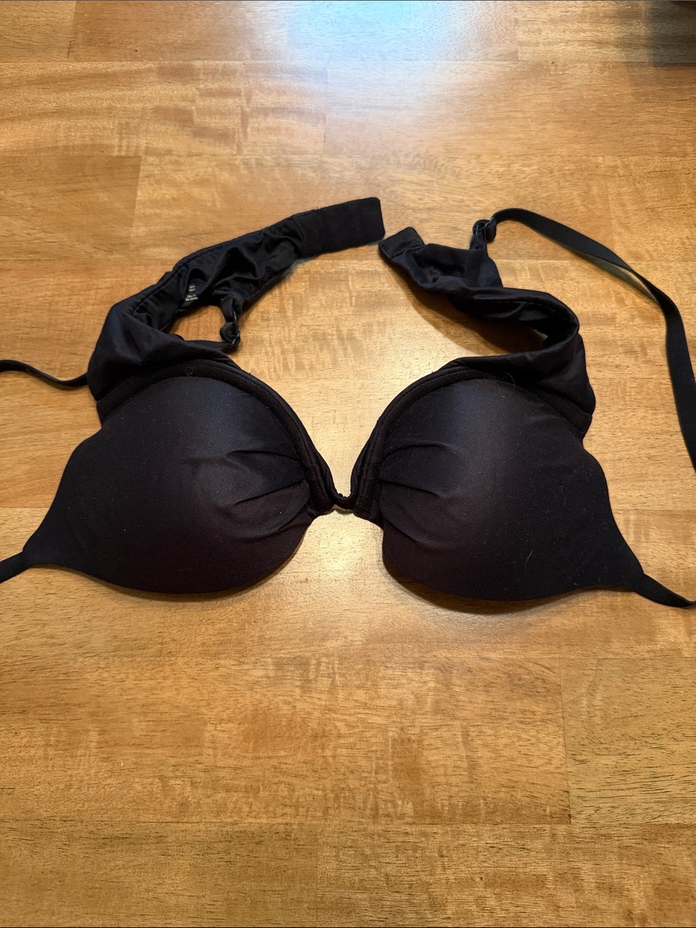 Victoria’s Secret Black Padded Halter Bra - 34B